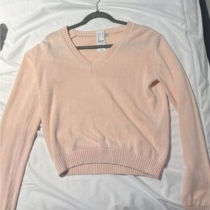 PacSun Cream V-Neck Sweater